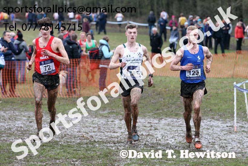 Mens under-20s 2018 British Inter Counties Cross Country Champs., Prestwold Hall, Loughborough. Photo: David T. Hewitson/Sports for All Pics